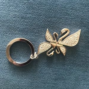 Swarovski - Four Swans Crystal Keychain